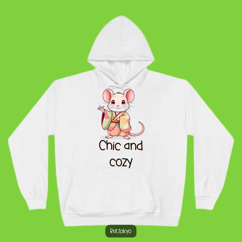 Funny Rat Kimono Cozy Hoodie: Stylish Animal Design, Perfect Funny Gift