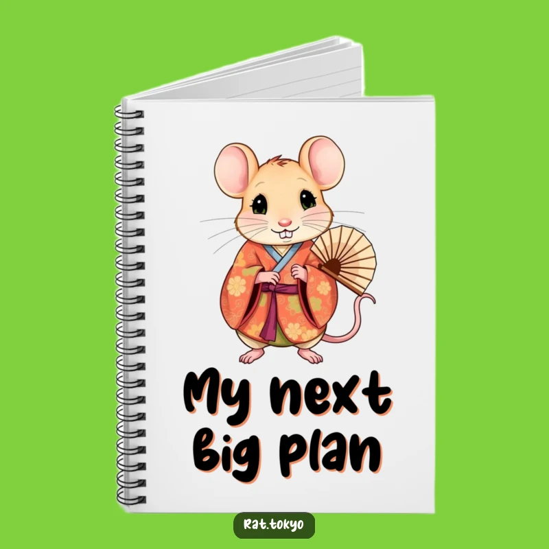 Funny Rat Kimono Notebook: Elegant Notes, Vibrant Style, Perfect Journal Gift