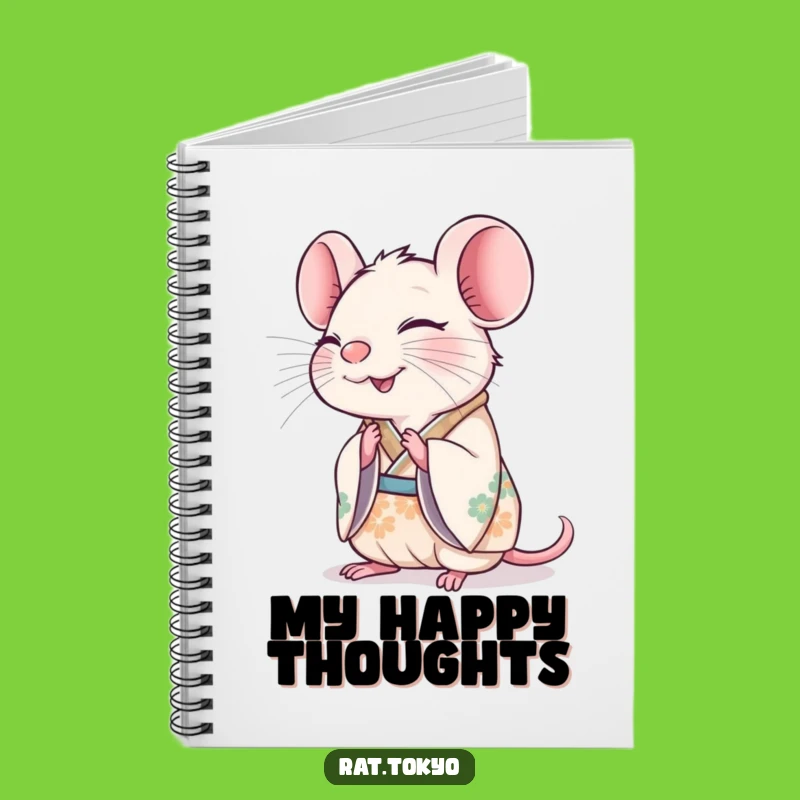 Funny Rat Bowing Notebook: Joyful Notes, Happy Journaling, Perfect Gift